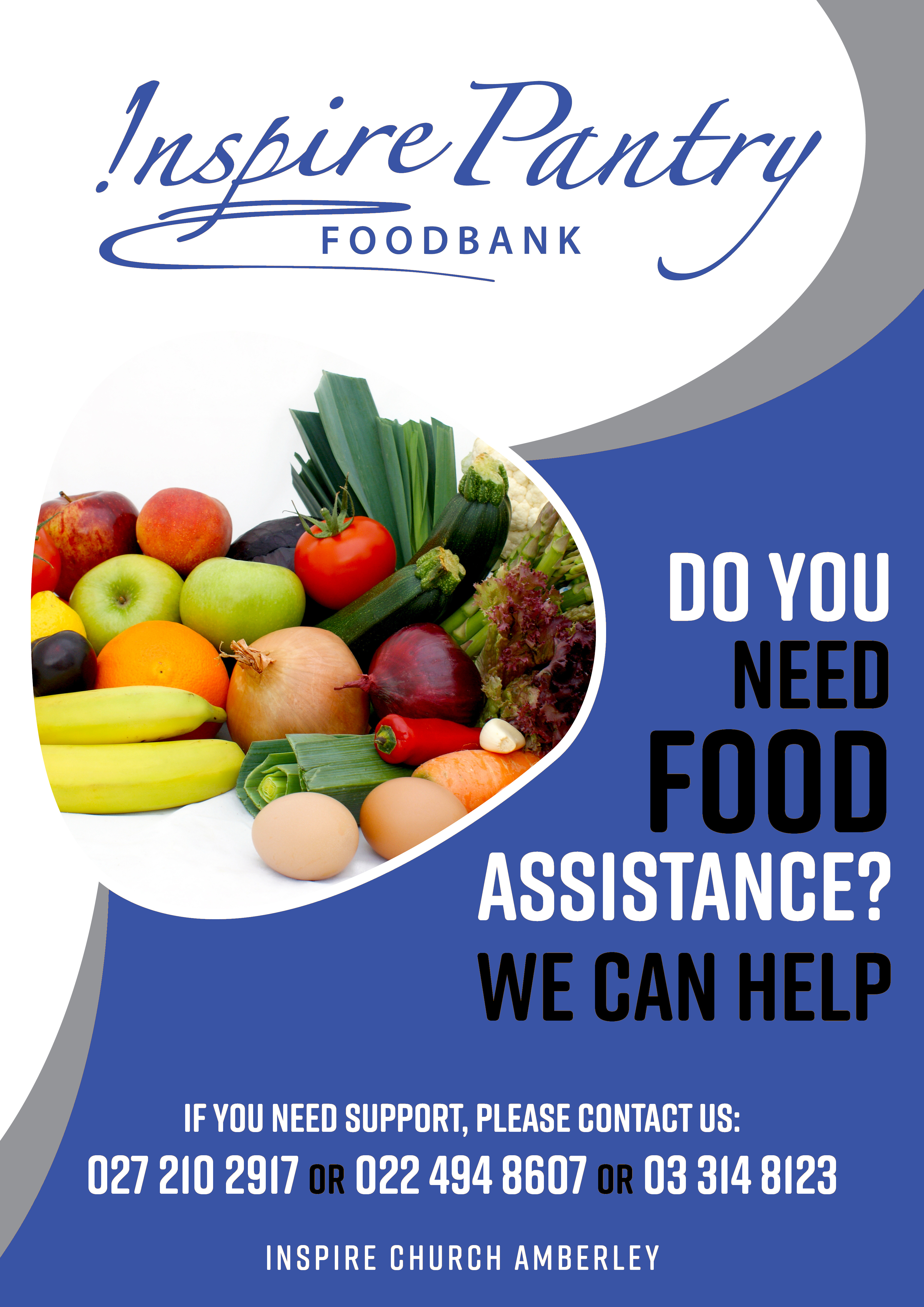 Do You Need Food Assistance? We can Help. Please Contact 027 210 2917